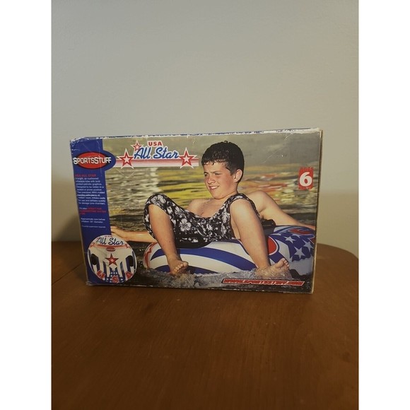 SportsStuff 30" Snow Tube Sledding USA All Star Water Tube Float Sealed/New - Picture 4 of 6